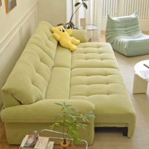 Muted Yellow-Gold Electric Sofa
